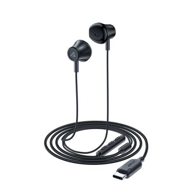 4. Acefast L2 in-ear headphones with USB-C connector, microphone and remote control 1.2 m - black