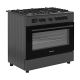 2. Ravanson KWGE-K90A Cheff Modern Black gas-electric cooker