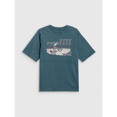 5. Boy's cotton T-shirt 4F 4FJRSS26TTSHM4279-46S