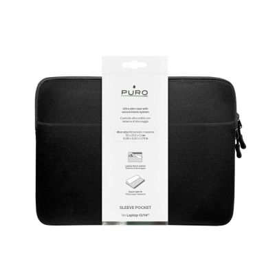 2. Puro Slim Pocket 13" Laptop Bag - Black