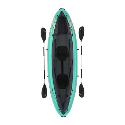 27. Bestway 65052 / 24 Sport Kayak 2 Seater Black, Green, Gray, Mint Acrylonitrile Butadiene Styrene (ABS), Nylon, Polyester, Polypropylene (PP), Polyvinyl Chloride (PVC) Inflatable Kayak