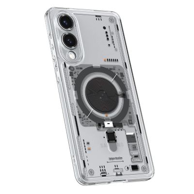7. Spigen Ultra Hybrid Mag Case with MagSafe for Samsung Galaxy S25 Edge with Print - Transparent