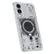 7. Spigen Ultra Hybrid Mag Case with MagSafe for Samsung Galaxy S25 Edge with Print - Transparent