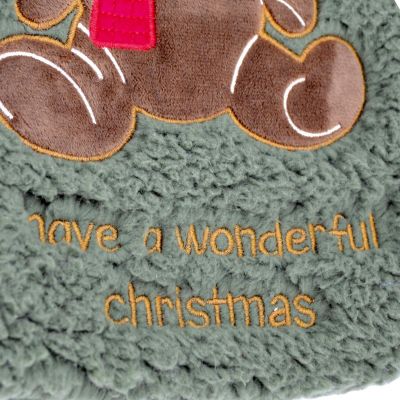 5. XMAS RUBBER HOT WATER BOTTLE 2L GREEN