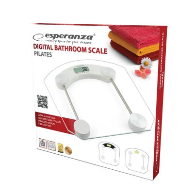 5. Esperanza Pilates EBS008W Bathroom Scale (transparent)