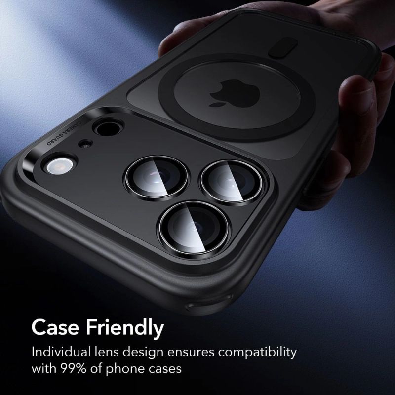 9. ESR Armorite Camera Protector for iPhone 14 Pro / Pro Max / 15 Pro / Pro Max / 16 Pro / Pro Max / 17 Pro / Pro Max - Black
