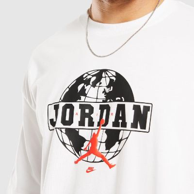 3. Men’s Air Jordan Oversized Graphic Tee White T-Shirt – IQ0829-100