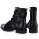 4. Women's mesh ankle boots with flowers, black, Jezzi 130