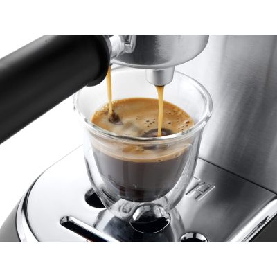 3. DeLonghi Dedica Style EC 685.M portafilter coffee machine (1350W; silver color)
