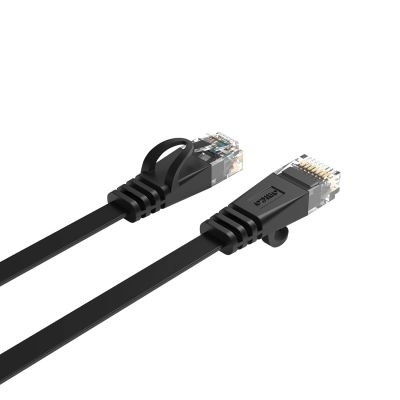5. Orico PUG-C7B CAT7 10Gbps RJ45 Ethernet Network Cable Internet LAN Flat 15m - Black