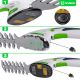 5. Cordless 2-in-1 hedge and grass trimmer, 7.2 V, 120 mm cutting, USB-C, W23320 WUBER