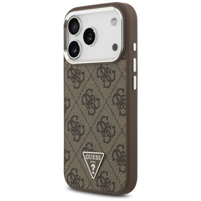 2. Guess 4G Triangle Logo MagSafe case for iPhone 17 Pro - brown
