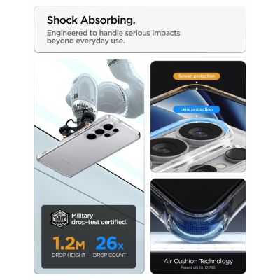 9. Spigen Ultra Hybrid Case for Samsung Galaxy S26 Ultra - Transparent