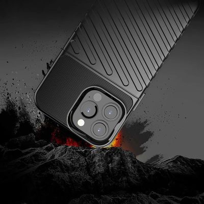 7. Thunder Case Flexible Tough Rugged Cover TPU Case for iPhone 13 Pro Max green