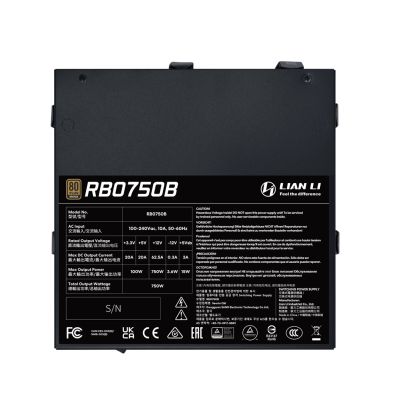 2. Lian Li RB0750B.B Power Supply Module 750W 24-pin ATX ATX Black