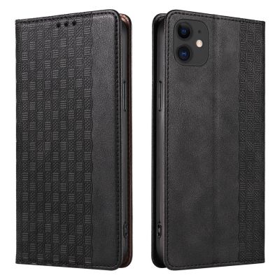 5. Magnet Strap Case for iPhone 12 Pouch Wallet + Mini Lanyard Pendant Black