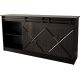2. Chest of drawers 160x80x35 GRANERO black/black finish