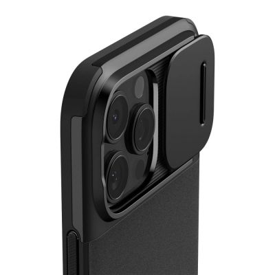 7. Spigen Optik Armor Mag Case with MagSafe for iPhone 16 Pro Max - Black