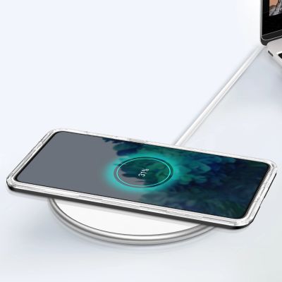 6. Clear 3in1 case for Samsung Galaxy S23+ silicone cover with frame black