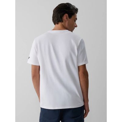 2. Men's regular printed T-shirt 4F 4FRAW26TTSHM4470-10S