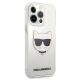 4. Karl Lagerfeld Choupette Head Case for iPhone 13 Pro Max - Transparent
