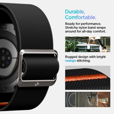 13. Spigen Fit Lite Strap for Galaxy Watch Ultra 47mm - Black
