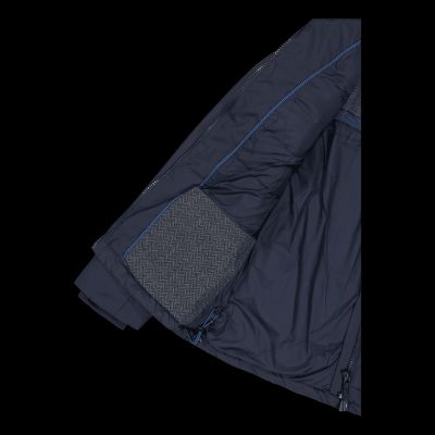 10. CMP men's winter jacket with hood, sports, insulated, navy blue (34K0147/N950)