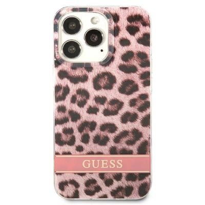 3. Guess GUHCP13LHSLEOP iPhone 13 Pro / 13 6.1" pink/pink hardcase Leopard