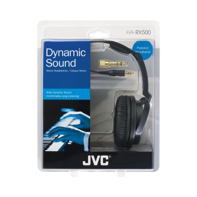 5. JVC HAR-X500E headphones (on-ear, black)