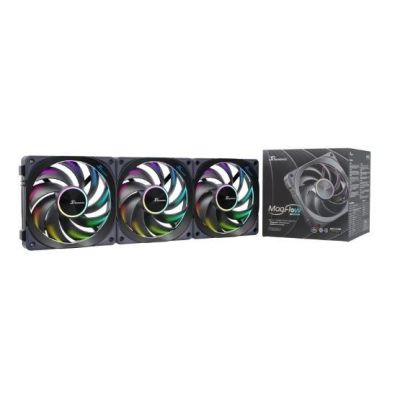 Seasonic MagFlow ARGB Computer Case Fan 12cm Black 3 pcs.