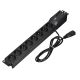 3. Lestar LZRM 810 BW GA K.:CZ 1.5M IEC3 surge protector strip (8 x UTE; 1.5m; black)
