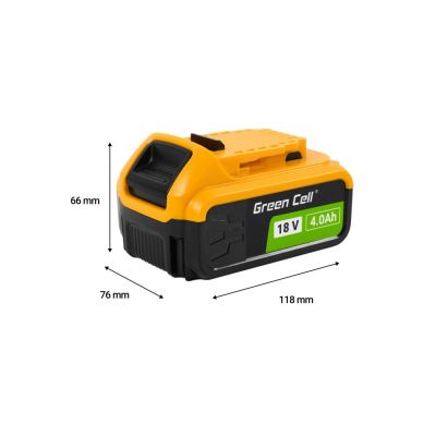 9. Green Cell Battery for DeWalt XR 18V 4Ah replacement XR DCB182