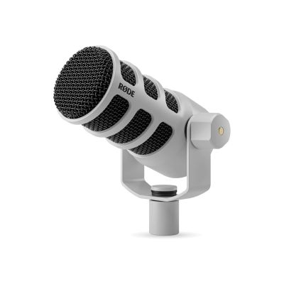 6. RODE PodMic White - Dynamic Podcast Microphone