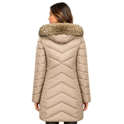 6. Women’s parka Geographical Norway BOLOLITA TAUPE DB LADY 0116-1 (WZ7487F/GN-TAUPE)