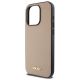 6. DKNY Grained Metal Logo MagSafe iPhone 15 Pro Max Case - Beige