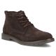 Men's leather ankle boots, unlined, suede, dark brown, Filippo MBT8318