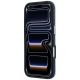 5. Karl Lagerfeld Grained Allover Logo Metal Elongated MagSafe Case for iPhone 17 Pro / 18 Pro - Blue