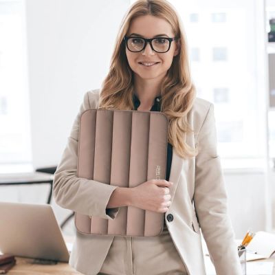 11. Tech-Protett Fluffy Laptop Bag 13-14 - Brown