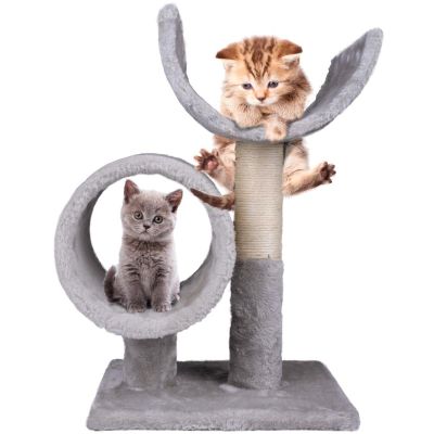 18. CAT SCRATCHING POST WITH TWO BEDROOMS 50CM