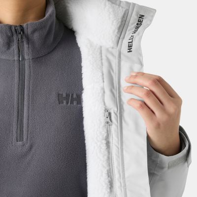 6. Helly Hansen Women's W Crew Hooded Pile Jacket 34527 853