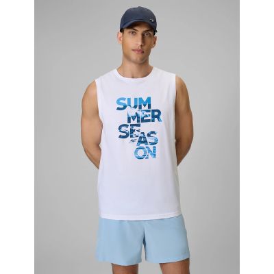 Men's sleeveless shirt 4F 4FWSS26TSLEM269-10S