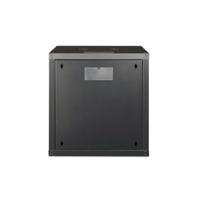 9. Digitus Unique 19" 12U 600x600 wall-mounted network cabinet, glass door, black, undivided, assembled, 100kg