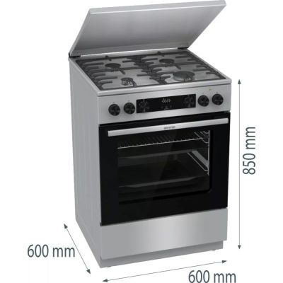 12. GORENJE GKS6C71XF Freestanding Cooker