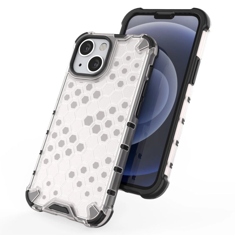 8. Honeycomb Case armor cover with TPU Bumper for iPhone 13 mini red