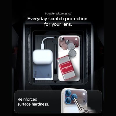 24. Spigen Optik Pro XL GLAS.TR EZ FIT Tempered Glass for iPhone 18 Pro Max - Dark Cherry