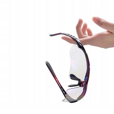 5. Rockbros 10001 Polarized Cycling Glasses - Black and Red