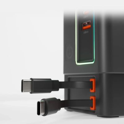 5. SBS Power Dock 6-in-1 with MagSafe, Stand, and USB-C Cables 65W – Black