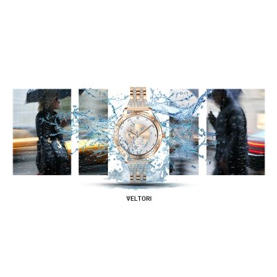 28. VELTORI VT350-1 Women's Smartwatch Rose Gold Bracelet