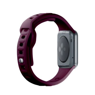 7. 3mk Silicone Watch Strap for Apple Watch 42 / 44 / 45 / 49 mm - Burgundy
