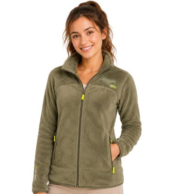 Geographical Norway Women’s Fleece Jacket UPALINE OLIVE DB LADY 047-1 (WZ4071F/GN-OLIVE)